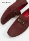 รองเท้าผู้ชายหนังแท้โลฟเฟอร์สีแดง HOWARD Casual Loafer Genuine Leather