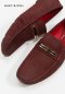 รองเท้าผู้ชายหนังแท้โลฟเฟอร์สีแดง HOWARD Casual Loafer Genuine Leather