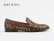 LEOPARD PRINT LEATHER LOAFERS FOR CASUAL AND EVENING PARTY