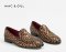 LEOPARD PRINT LEATHER LOAFERS FOR CASUAL AND EVENING PARTY