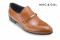 รองเท้าหนังแท้แบบโลฟเฟอร์ Brown Leather Split Toe Loafers MAC&GILL