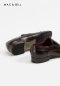 MAC&GILL รองเท้าผู้ชายหนังแท้แบบสวมทางการและออกงานสีนำตาล Austin Dark Brown Leather Business Classic Shoes Formal and casual wear