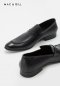 MAC&GILL รองเท้าผู้ชายหนังแท้แบบโลฟเฟอร์สีดำ FELIPE Black Leather Slip on Shoes