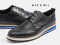 MAC&GILL BLACK WINGTIP DERBY SNEAKERS 100%