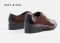 รองเท้าผู้ชายแบบทอผูกเชือก รองเท้าหนังแท้แบบทางการและออกงาน Premium Croc-Skin Gilded-Steel