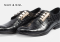 รองเท้าผู้ชายแบบทอผูกเชือก รองเท้าหนังแท้แบบทางการและออกงาน Premium Gilded-Steel MAC and GILL