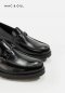 รองเท้าผู้ชายหนังแท้แบบโลฟเฟอร์ สวมทางการและออกงานสีดำ BRIXTON PATINA LEATHER LOAFER Good Year Welted