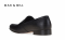 รองเท้าทางการแบบสวม Black Leather Loafer รองเท้าหนังแท้