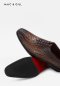 รองเท้าผู้ชายแบบทอผูกเชือกทางการ MAHLER Leather Lace Shoes For Casual and Formal