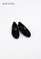 MAC&GILL Leather Black Slim Suede Loafer Genuine Leather
