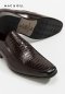 MAC&GILL Samuel Embossed Calfskin SlipOns Brown Leather Business Classic Shoes Formal and casual wear