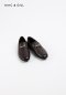 รองเท้าโลฟเฟอร์หนังแท้ Minimalist Grained Leather Premium Loafer Dark Brown