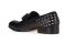 รองเท้าผู้ชาย หนังแท้แบบ โลฟเฟอร์  Spike Loafers - Black in genuine leather metal 