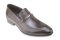 Classic Moc Toe Slip-on loafers dress shoes in Dark Brown