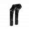 VITYS DESIGN ADJUSTABLE RISER + DIGITAL GAUGE HOUSING BLACK 10''  HANDLEBAR CLAMP SIZE 1"  FOR HARLEY DAVIDSON LOW ST