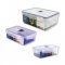 [ซื้อ1แถม1] SUPER LOCK กล่องใส่อาหาร แบบเหลี่ยม ปราศจากสารก่อมะเร็ง (BPA Free)