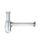 ICON ท่อน้ำทิ้งแบบกระปุก พร้อมท่อชาร์ป สีโครเมียม ขนาด 4.5" x 12" รุ่น IC555-ZINC-3