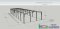 Free Blueprint! Prefabricated Wide Flange Steel Warehouse Structure 15x46 m. Height 6 m. [Special Price: 900,000 THB]