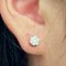 The big flower earring diamond with jacket