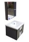 Blue diamond, Wash basin with complete glass cabinet (modern style pattern) model FH822