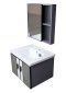 Blue diamond, Wash basin with complete glass cabinet (modern style pattern) model FH822