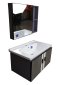 Blue diamond, Wash basin with complete glass cabinet (modern style pattern) model FH822