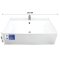 Blue diamond, Above counter basin, Rectangular shape, model FH488