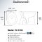Blue diamond, Hand flush toilet, model FH3153 (soft close lid)