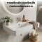 Blue diamond, round wall hung washbasin, model FH402
