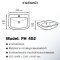 Blue diamond, round wall hung washbasin, model FH402