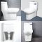 Blue diamond one piece Sanitary Ware model FH1712 dual system(press top)