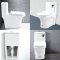 Blue diamond one piece Sanitary Ware model FH1714 dual system(press top)