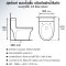 Blue diamond one piece Sanitary Ware model FH1714 dual system(press top)