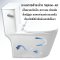 Blue diamond one piece Sanitary Ware model FH1822 single flush (press on side)