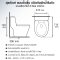 Blue diamond one piece Sanitary Ware model FH1822 single flush (press on side)