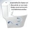 Blue diamond one piece Sanitary Ware model FH1833 dual system(press top)