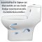 Blue diamond one piece Sanitary Ware model FH1860 dual system(press top)