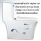 Blue diamond one piece Sanitary Ware model FH1861 dual system (press top)