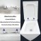 Blue diamond one piece Sanitary Ware model FH1863 dual system(press top)