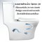 Blue diamond one piece Sanitary Ware model FH1864 dual system (press top)