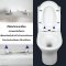 Blue diamond one piece Sanitary Ware model FH1871 dual system (press top)