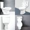 Blue diamond Two piece toilet Model FH 2411S single flush(press on side)