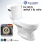 Blue diamond Two piece toilet Model FH 2422S single flush(press on side)