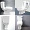 Blue diamond Two piece toilet Model FH 2422T dual system(press top)