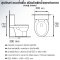 Blue diamond Two piece toilet Model FH 2422T dual system(press top)