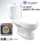 Blue diamond Two piece toilet Model FH 2422T dual system(press top)