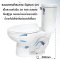 Blue diamond สุขภัณฑ์สองชิ้น รุ่น FH 2466S ระบบเดี่ยว(กดข้าง)