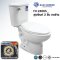 Blue diamond สุขภัณฑ์สองชิ้น รุ่น FH 2466S ระบบเดี่ยว(กดข้าง)