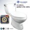 Blue diamond Two piece toilet Model FH 2481S single flush(press on side)