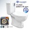 Blue diamond สุขภัณฑ์สองชิ้น รุ่น FH 2486T ระบบคู่(กดบน)